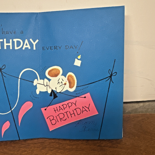 Vintage Gibson Happy Birthday Greeting Card 1960's - Picture 4 of 11