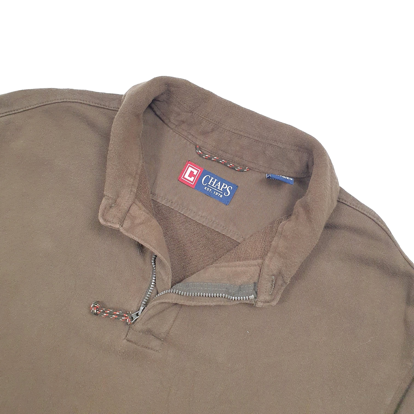Mens RALPH LAUREN Cotton 1/4 Quarter Zip Jumper Sweatshirt XL image 2