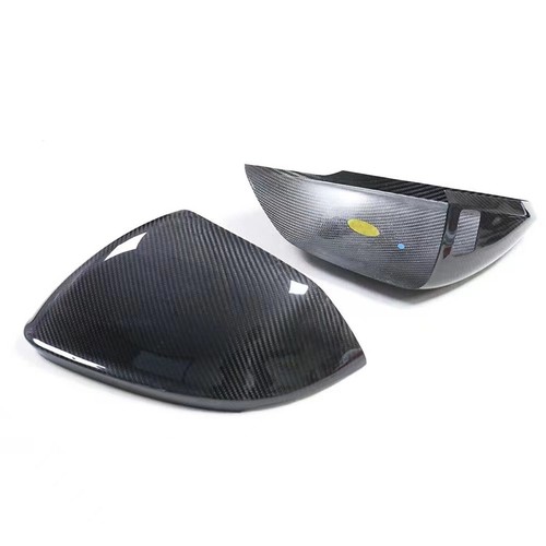 For 18-21 Lamborghini URUS 2018-22 Audi Q8 Black Rearview Mirror Cover W/ Assist - Picture 4 of 7