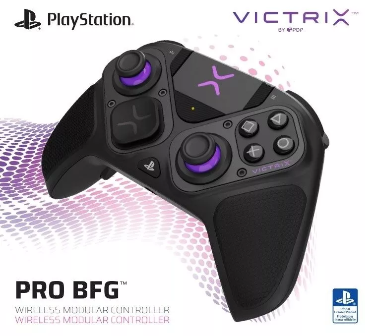 PDP Victrix PRO BFG Wireless Controller for PS5, PS4, PC, Hybrid Modular Black