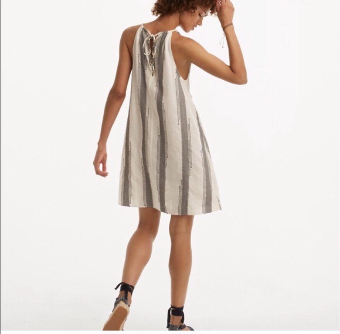 Lou & Grey Womens Halter Striped Swing Dress Size XS Lou & Grey Womens Halter Striped Swing Dress Size XS