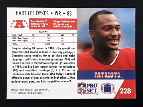 1991 Pro Set NFL Official Football Single Base Inserts (1-250) - Pick Your Card - Picture 452 of 494