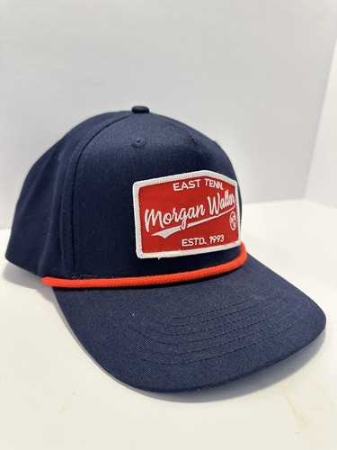 Morgan Wallen East Tenn EST 1993 Snapback Rope Hat Navy Blue Red *RARE* Country - Picture 3 of 7