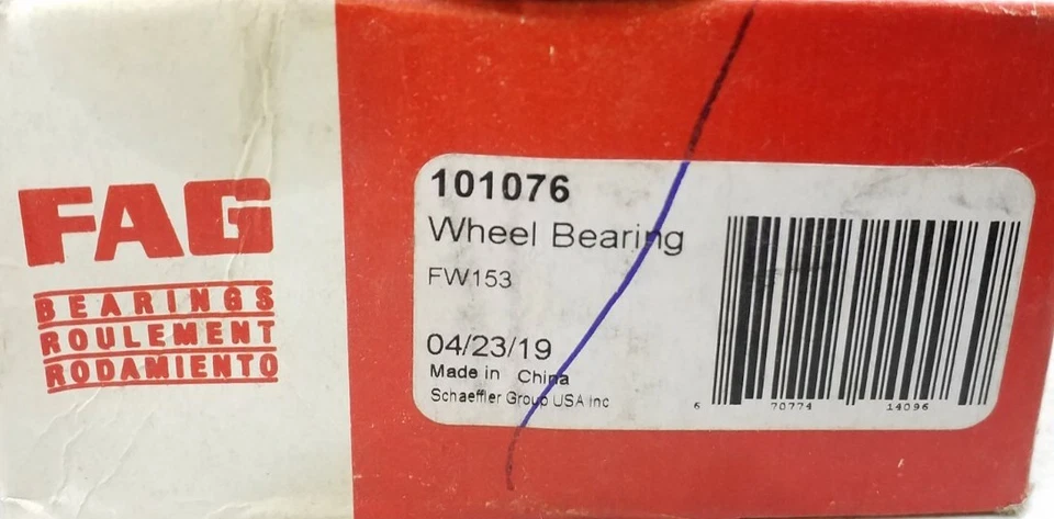 Cojinete de cubo de rueda FAG 101076 envío gratuito devoluciones gratuitas 101076 Foto 2 de 4