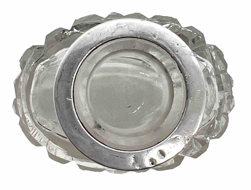 Perfume Bottle with Sterling Silver on the Top - Marked - Made in England 1980 - Picture 5 of 9