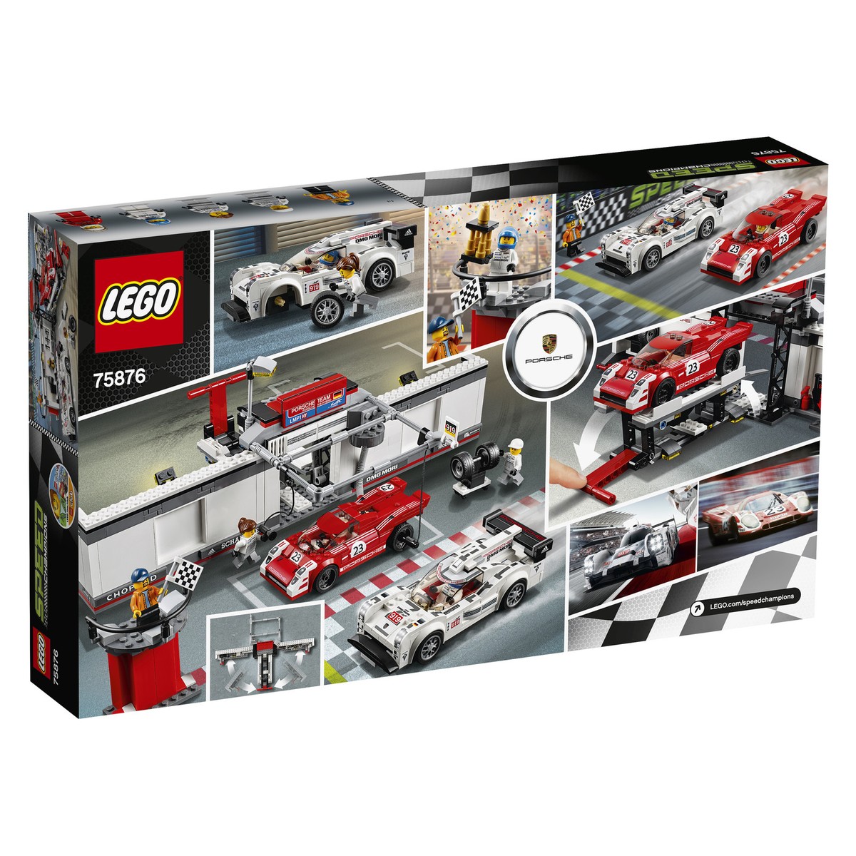 グランボード LEGO SPEED CHAMPIONS: Porsche 919 Hybrid and 917K Pit Lane (75876