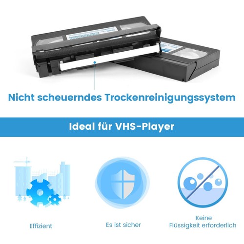 VCR / VHS reinigungskassette - VHS Video Kopfreiniger für VHS/VCR-Player Troc... - Bild 3 von 6
