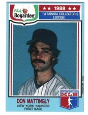 1988 Chef Boyardee Don Mattingly 1st Annual Collector's Edition #16 Card 