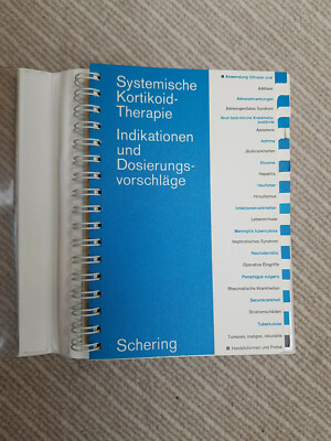 SCHERING Advertising Corticoid Therapy Corticoid Old 1970 Indication Dosage 