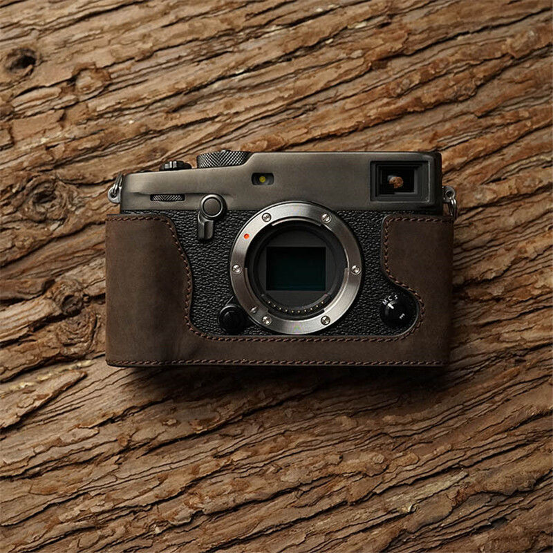 Half Case For Fujifilm Xpro3 Camera Retro Cover Genuine Leather Insert  Handmade