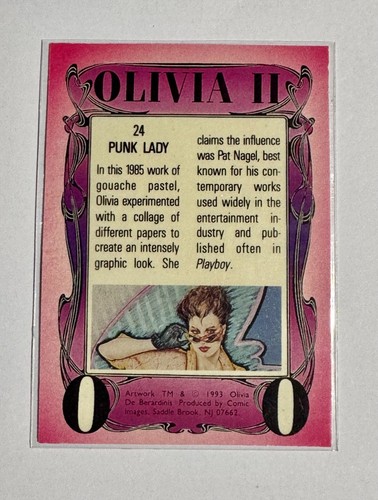 Olivia II Series Pinup Art Cards 1990's Complete Your Collection! Your Choice! - Picture 61 of 69