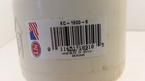 KBI KC-1500-S SLIP JOINT SPRING CHECK VALVE 1-1/2" DIA 200 PSI PVC BODY NNB - Picture 2 of 4