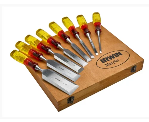 Irwin Chisel Set Marples 8 Piece Limited Edition Split Proof Wooden Box