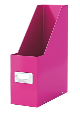 Leitz Magazine File Holder, A4, Cardboard Document Storage Box with Label, Folda