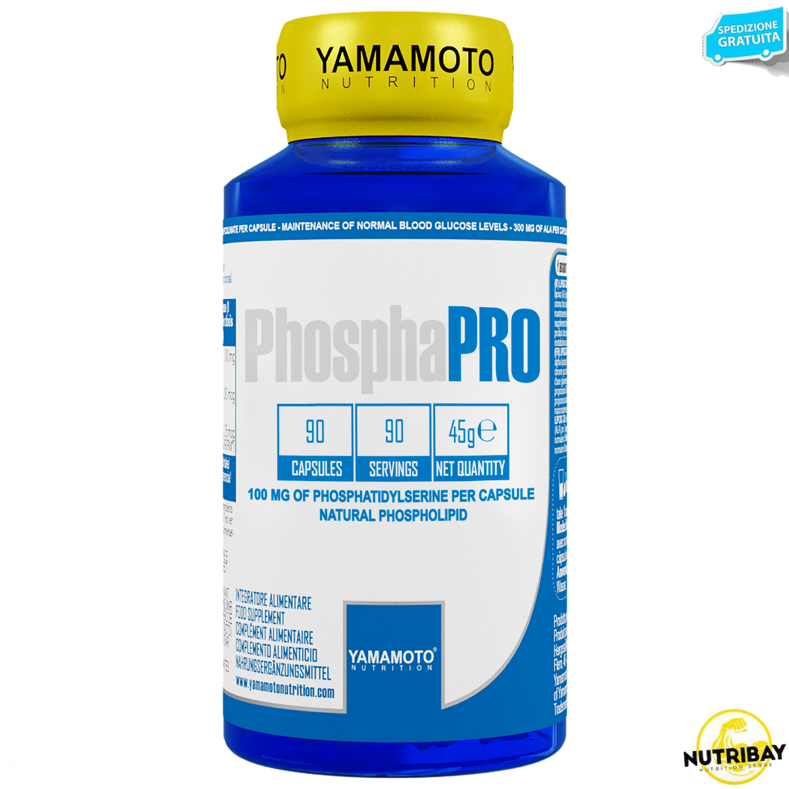 PhosphaPRO di YAMAMOTO NUTRITION 90 cps - 90 dosi Fosfatidilserina