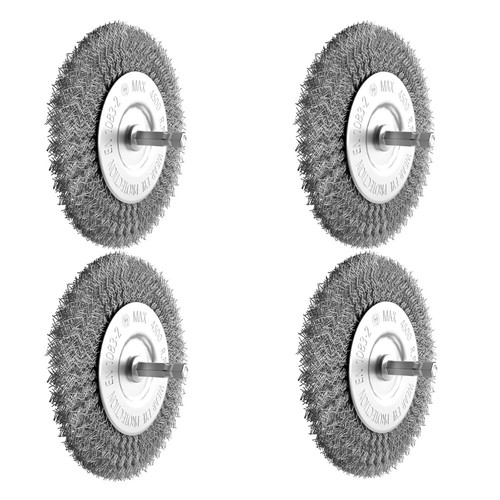Wire Brush Set, Steel Wire Wheel for Drill 1/4 In Hex Shank, Cup Brush - Picture 17 of 18