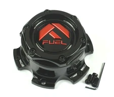 Fuel Off-Road Black Red 6 Lug Bolt On Wheel Center Cap 1004-27GBQ 6x5.5 6x139.7
