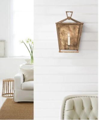 Visual Comfort Chapman & Myers Darlana Wall Lantern CHD 2165GI, $529