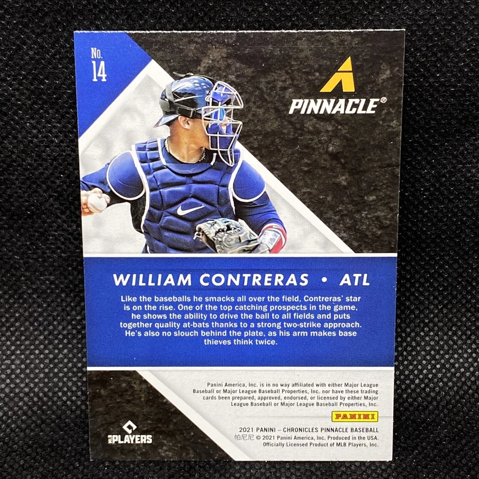 2021 Panini Pinnacle William Contreras RC Atlanta Braves Rookie #14 Chronicles - Image 2 of 2