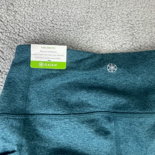 GAIAM Womens Green Athletic Workout Leggings Size Small NWT OM 7/8 Highrise - Picture 6 of 7