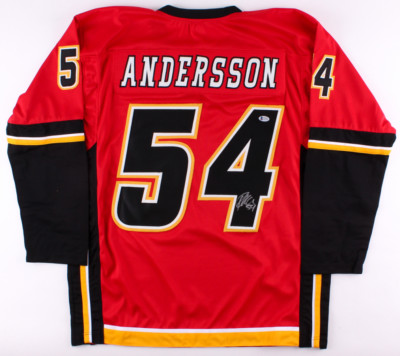 Rasmus Andersson Signed Calgary Flames Jersey (Beckett COA