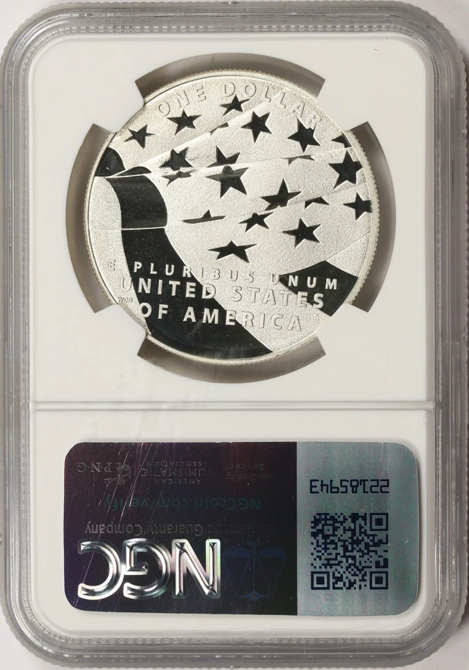 2012-P $1 Star Spangled Banner Silver Dollar Commemorative NGC PF69 Ultra Cameo - Image 2 of 2