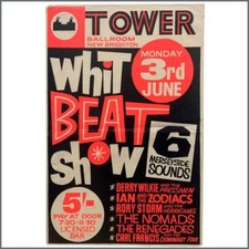 Rory Storm & The Hurricanes 63 Tower Ballroom Whit Beat Show Concert Poster (UK)
