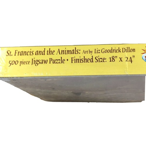 Sunsout Saint Francis & Animals Jigsaw Puzzle Catholic Church NEW Sealed 500 Pcs - Picture 3 of 4