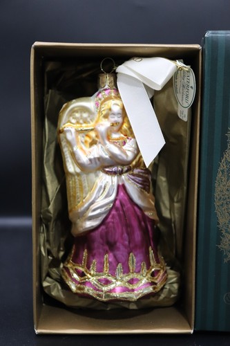 Waterford Holiday Heirlooms Lismore Angel Christmas Ornament Hand Blown Germany - Picture 5 of 8