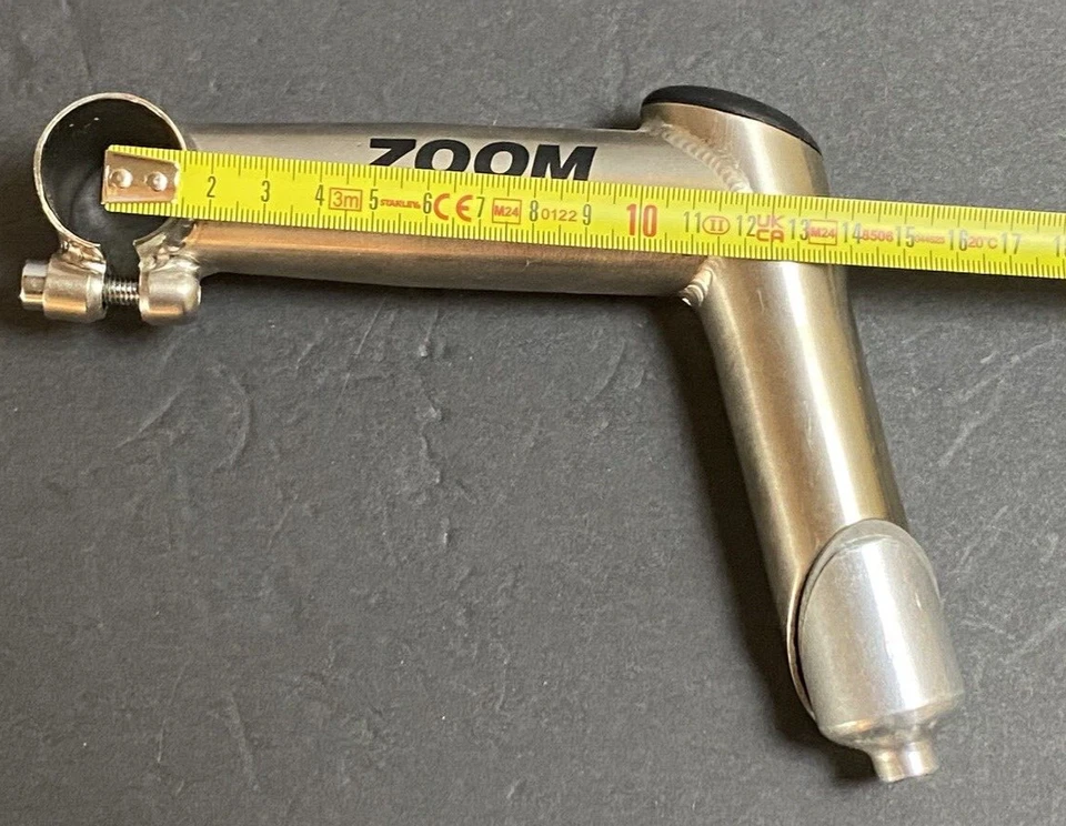 Vintage ZOOM Original Stem 1 1/8 Threaded 28.6 mm Clamp 125 mm Extension MTB NOS - Image 4 of 4