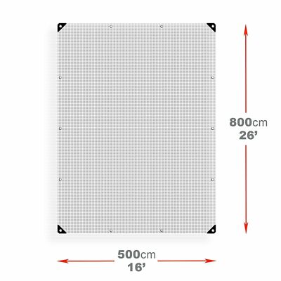 TRANSPARENTE PLANE verstärkt wasserdicht strapazierfähig Premium Qualität 100 gsm