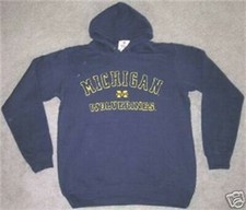 MICHIGAN WOLVERINES HOODED M MED SWEATSHIRT MEDIUM hoodie HOODY FREE SHIPPING