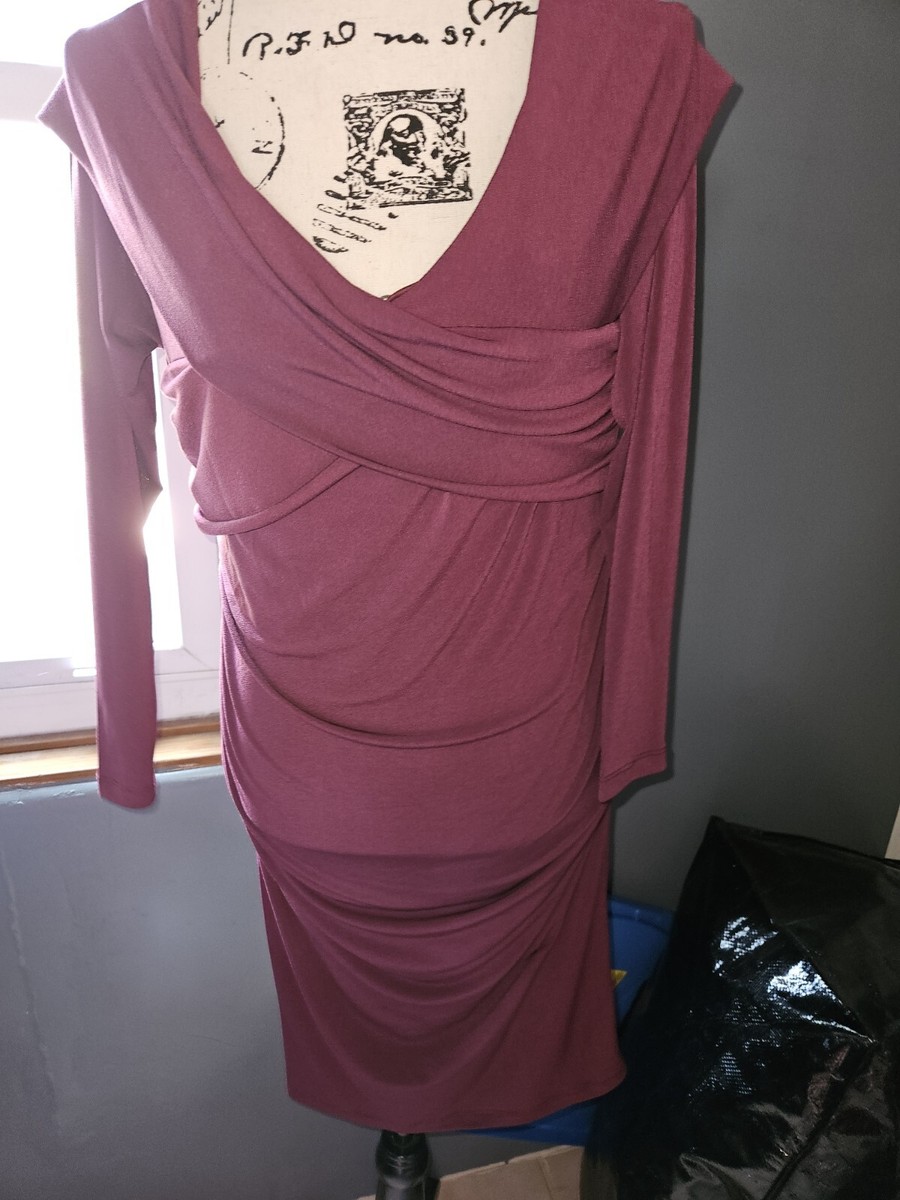 motherhood maternity red dress Burgundy Edit