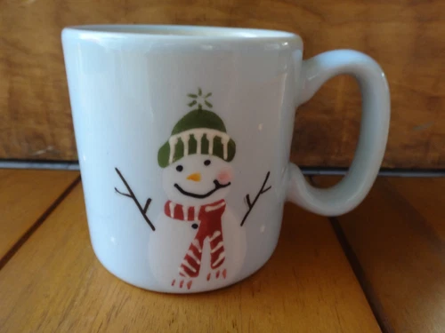 Hartstone Blue Snowman Small 6 oz. Espresso/Coffee/Tea/Cocoa Mug, USA