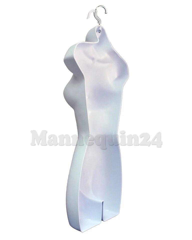 Set of 4 Mannequins Male Female Child Toddler White Hanging Dress Forms - Image 4 of 4