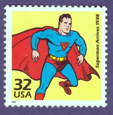 SUPERMAN ARRIVES 1938 US STAMP UNUSED Postage COMIC BOOK SUPERHERO MAN OF STEEL