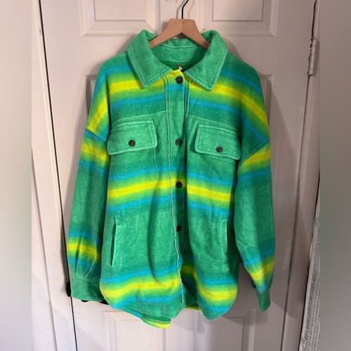 Free People NWT Ruby button down west coast thermal lined jacket Size L - Picture 4 of 15