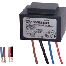 Weiss Elektrotechnik 07/052 Alimentatore compatto 1 x 230 V 1 x 24 V/DC 7.50 W