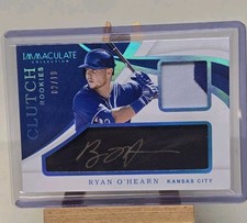Ryan O'hearn Auto /10 2019 Panini Immaculate Collection - Clutch Rookies #CR-RO