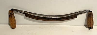 RARE 20  WITH 12  P. A. KOONS LOG CABIN BUILDING LOG PEELING DRAW KNIFE  