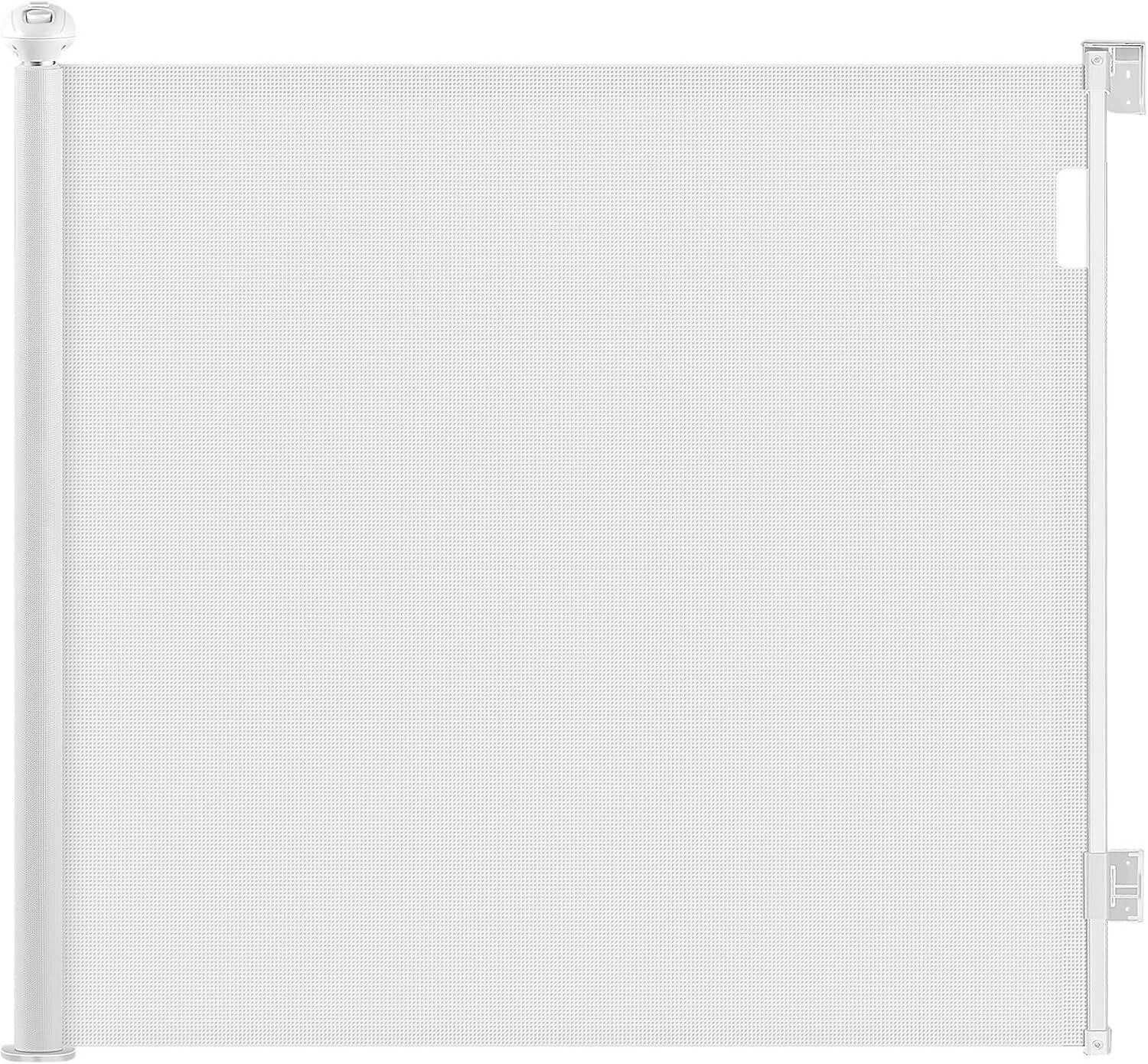 RETRACTABLE BABY GATE, 33" TALL, EXTENDS UP TO 118" WIDE - White NEW!
