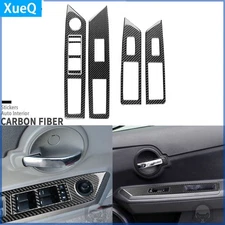 4Pcs Real Carbon Fiber Window Lift Switch Panel Cover For Dodge Avenger 2008-10