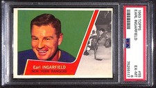 1963 Topps #55 Earl Ingarfield  PSA 6 EXMT C98583
