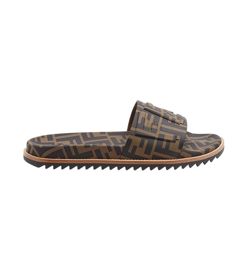 FENDI FFロゴ ミュール 37 Fendi Cross-Strap FF Logo Sandals | Saks Fifth Avenue