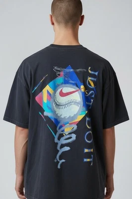 T-Shirt Vintage Nike JUST DO IT 90S Iconique Fait Aux USA Taille XL - Photo 1/4