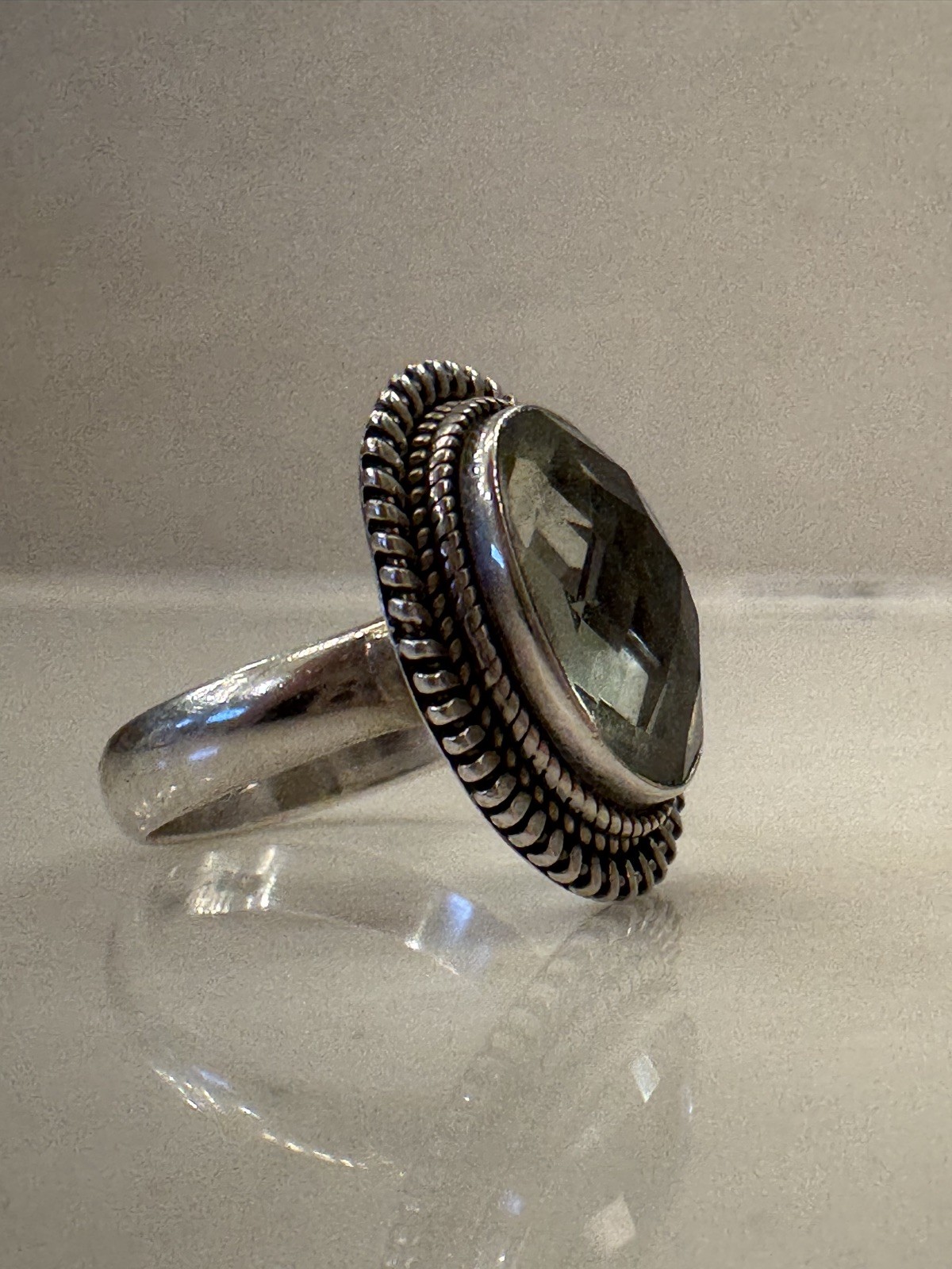 Green Amethyst Gemstone Handmade Solid 925 Sterli… - image 3