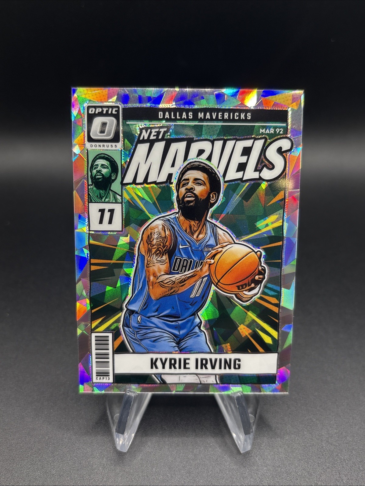 2024 Optic Kyrie Irving Mavericks Net Marvels Cracked Ice /25