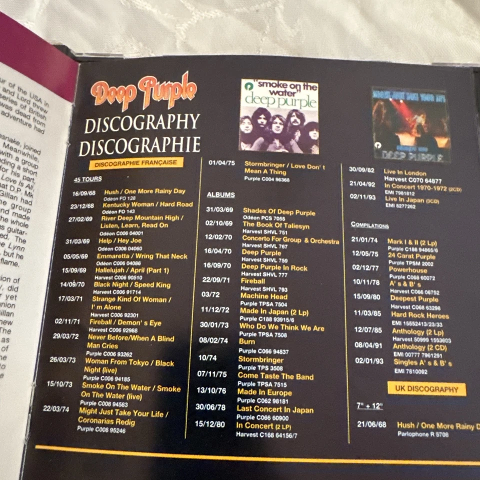 Deep Purple – Smoke On The Water - The Best Of CD - Image 4 of 4