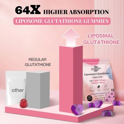 liposomal glutathione gummies Liposomal Glutathione Gummies 1000MG Sugar Free Reduced LGlutathione with  Vi