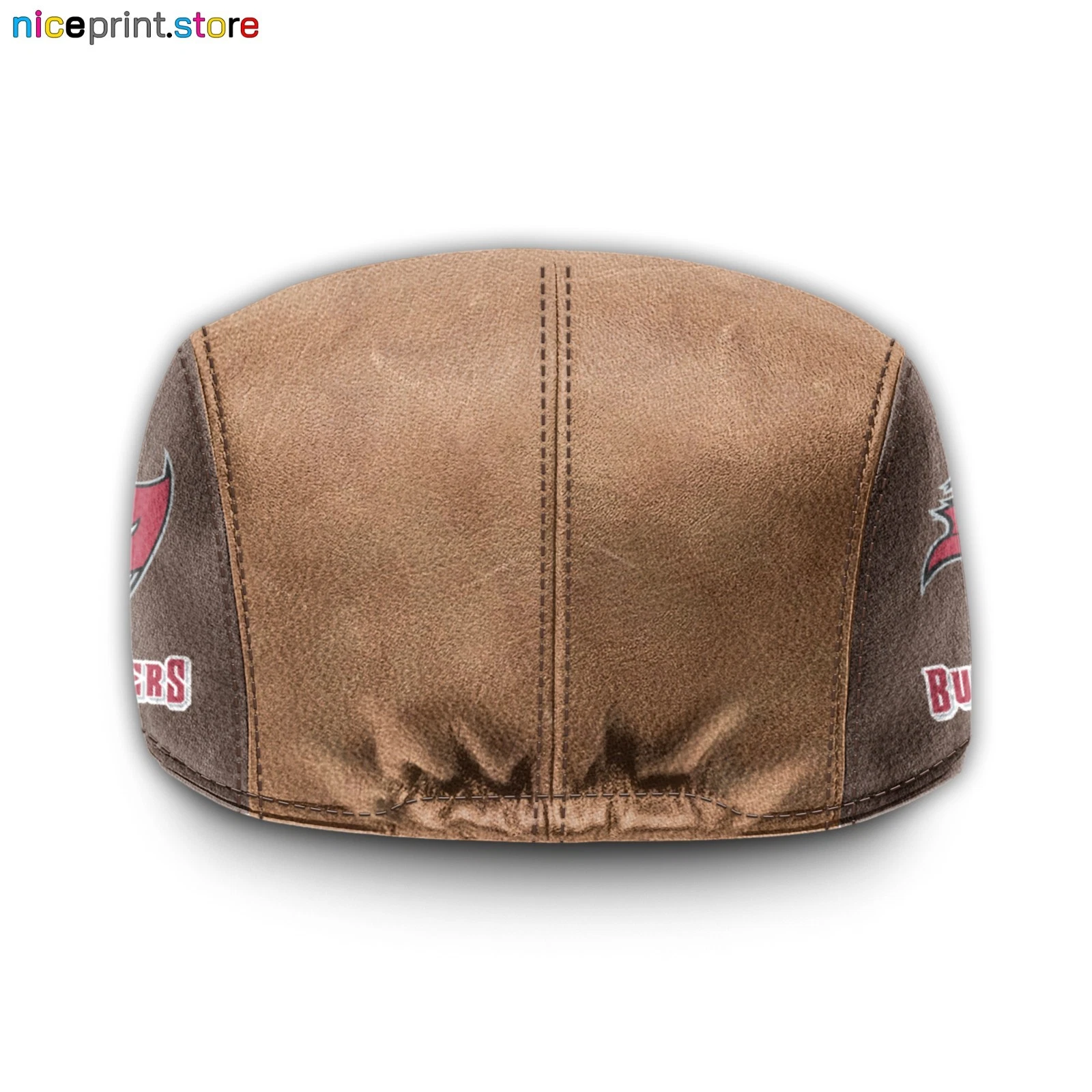Leather Cap Tampa Bay Team Buccaneers Jeff Cap football Newsboy Cap football Flat Cap